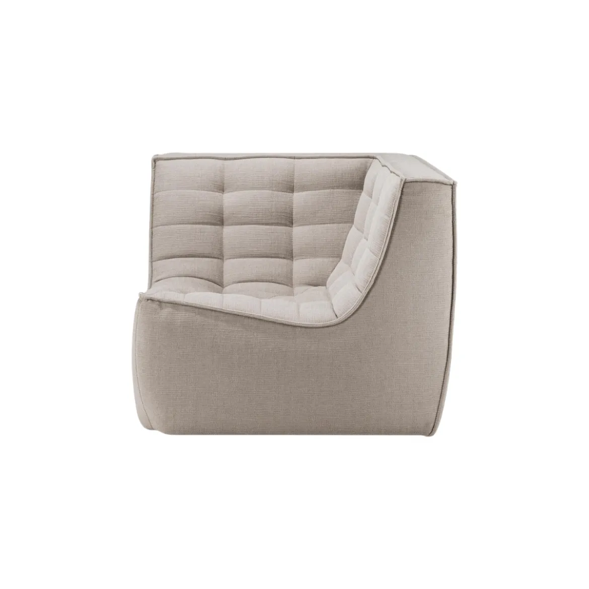 Module d'angle canapé N701 - écru tissu éco