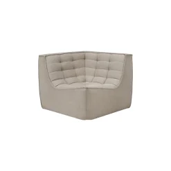 Module d'angle canapé N701 - écru tissu éco