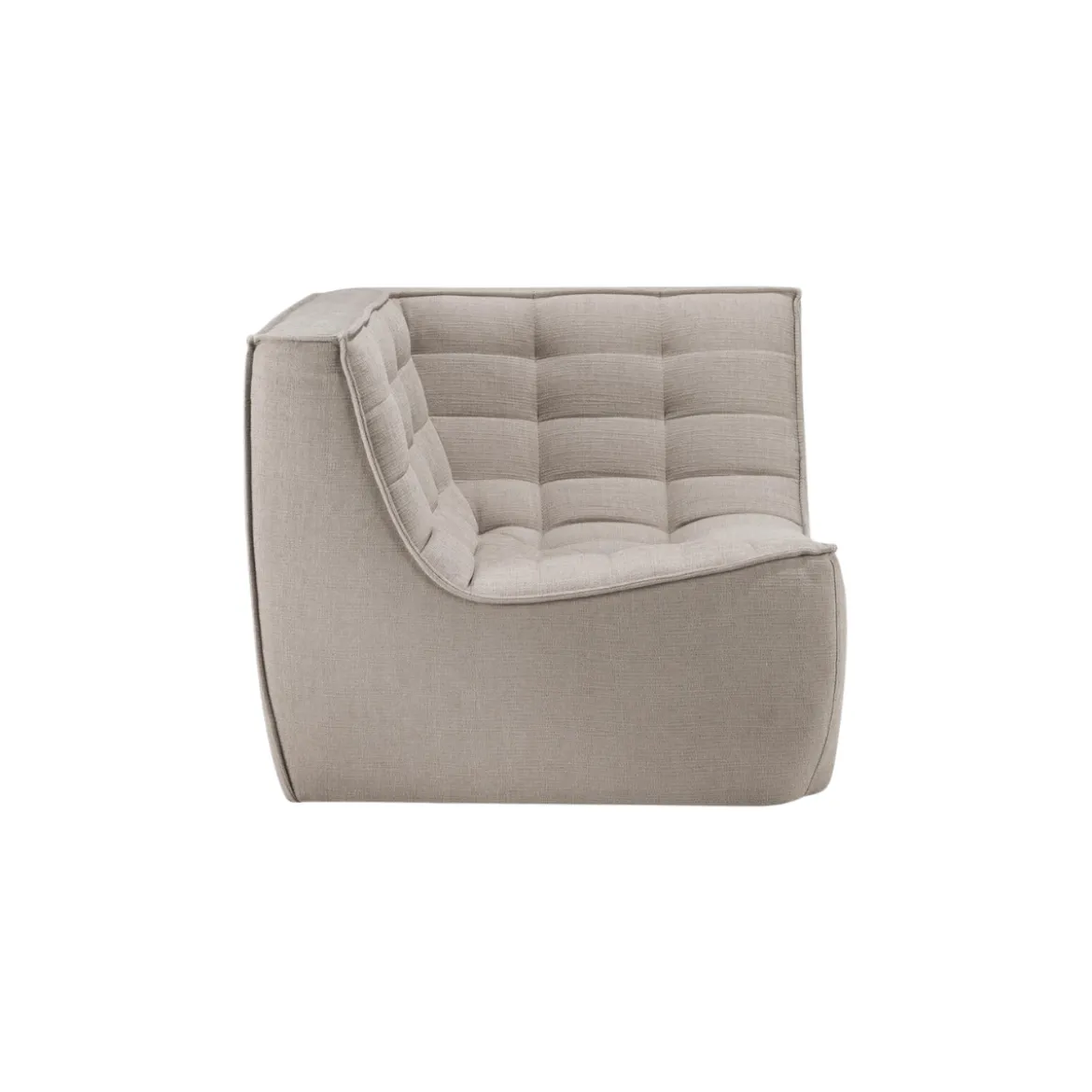 Module d'angle canapé N701 - écru tissu éco