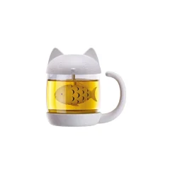 Mug chat infuseur - H 12 cm