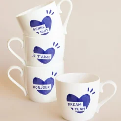 Mug Coeur Bisou - Bleu