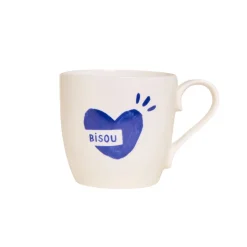 Mug Coeur Bisou - Bleu