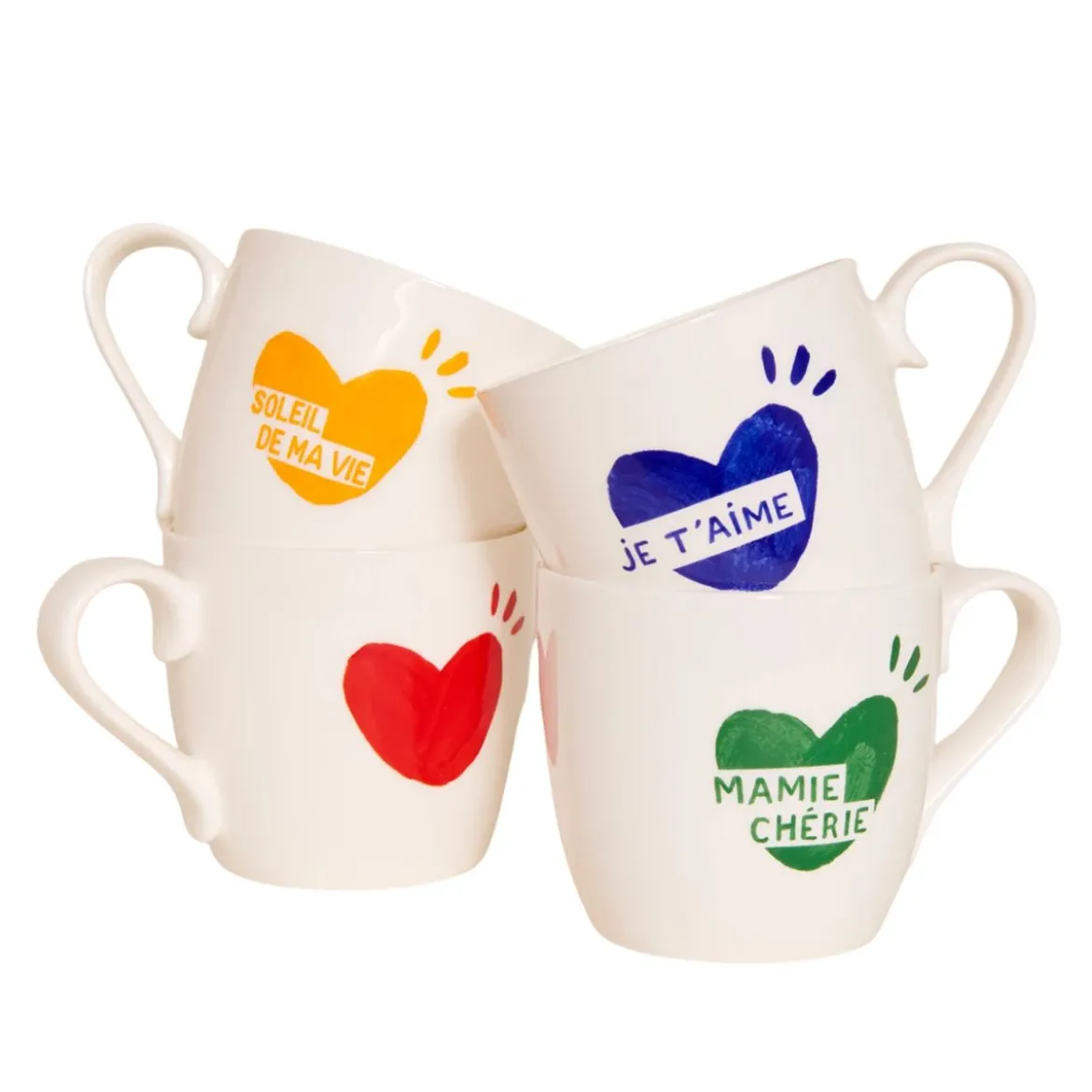 Mug Coeur Le soleil de ma vie - Jaune