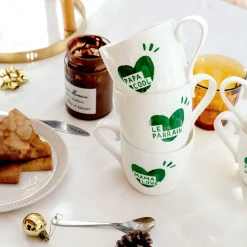 Mug Coeur Mama Love - Vert Sapin