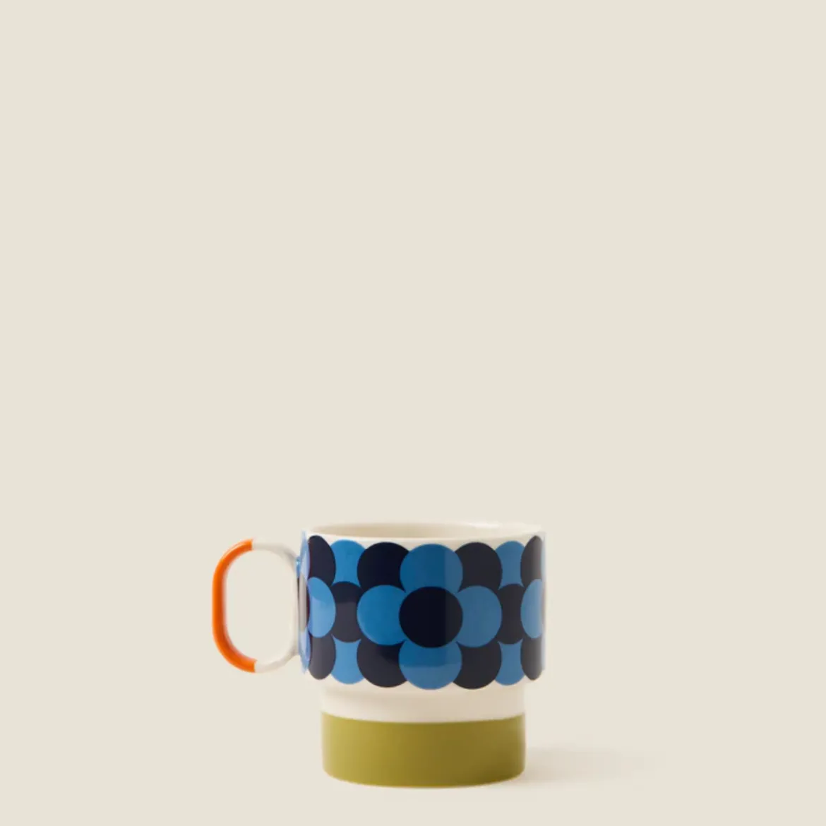 Mug Rayures Retro Vert - Orla Kiely