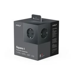 Multiprise square 1 avec USB-C 30W 1,8m - Stockholm Black