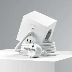 Multiprise square 1 avec USB-C 30W 1,8m - Opal White