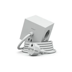 Multiprise square 1 avec USB-C 30W 1,8m - Gris