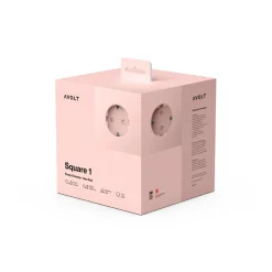 Multiprise square 1 avec USB-C 30W 1,8m - New Pink
