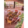Nappe Vida Carreaux - Amber/Burgundy 140x220 cm