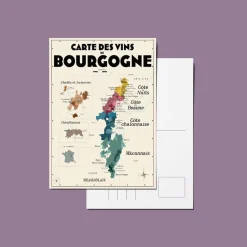 Pack 13 Cartes Postales Les Vins de France - 10 x 15 cm - Ecru