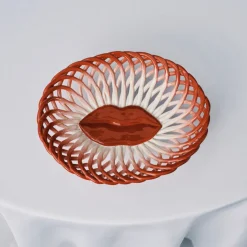 Panier Salvador - Rouge / Blanc
