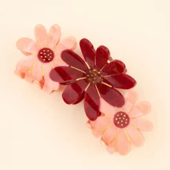 Pince à cheveux - Trio Fleurs Roses