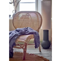 Plaid Bresso Bleu Coton recyclé