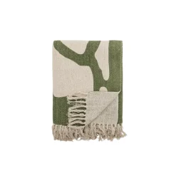 Plaid Dalmine Vert Coton recyclé