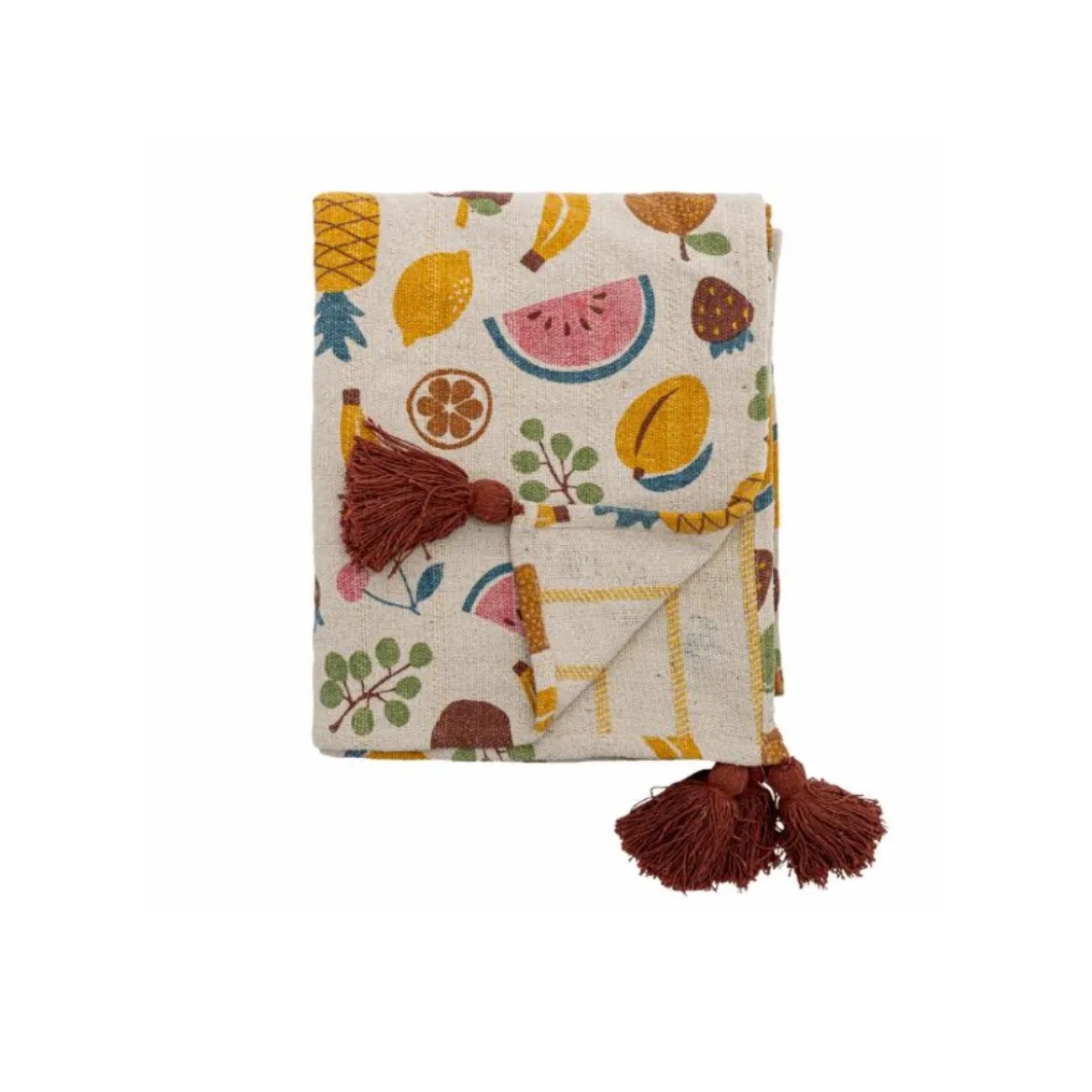 Plaid Fruitta Coton recyclé - Multicolore