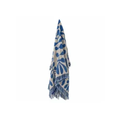 Plaid Nevine Blue Coton recyclé