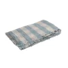 Plaid Vice Versa Frange - Lin Lavé Cottage - Nuage 140x250 cm