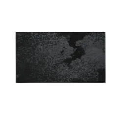 Plateau miroir vieilli carré - Charbon - 31 x 17 cm