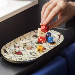 Plateau Ovale en Émail - Charms