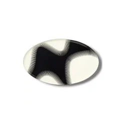 Plateau ovale Geometrica - Wave