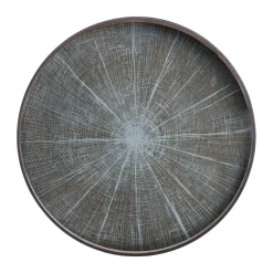 Plateau rond en bois White Slice Ø 92 cm - Marron