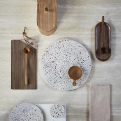 Plateau rond en béton - Terrazzo