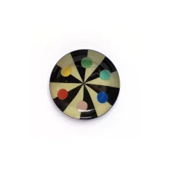 Plateau rond en émail - Benson's Colour Hexagon