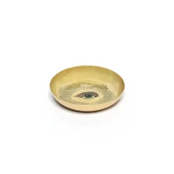 Plateau rond en émail - Œil
