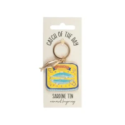 Porte-clés en boîte de sardines