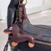 Porte-clés et bijou de sac - Chien et Chocolat Brun