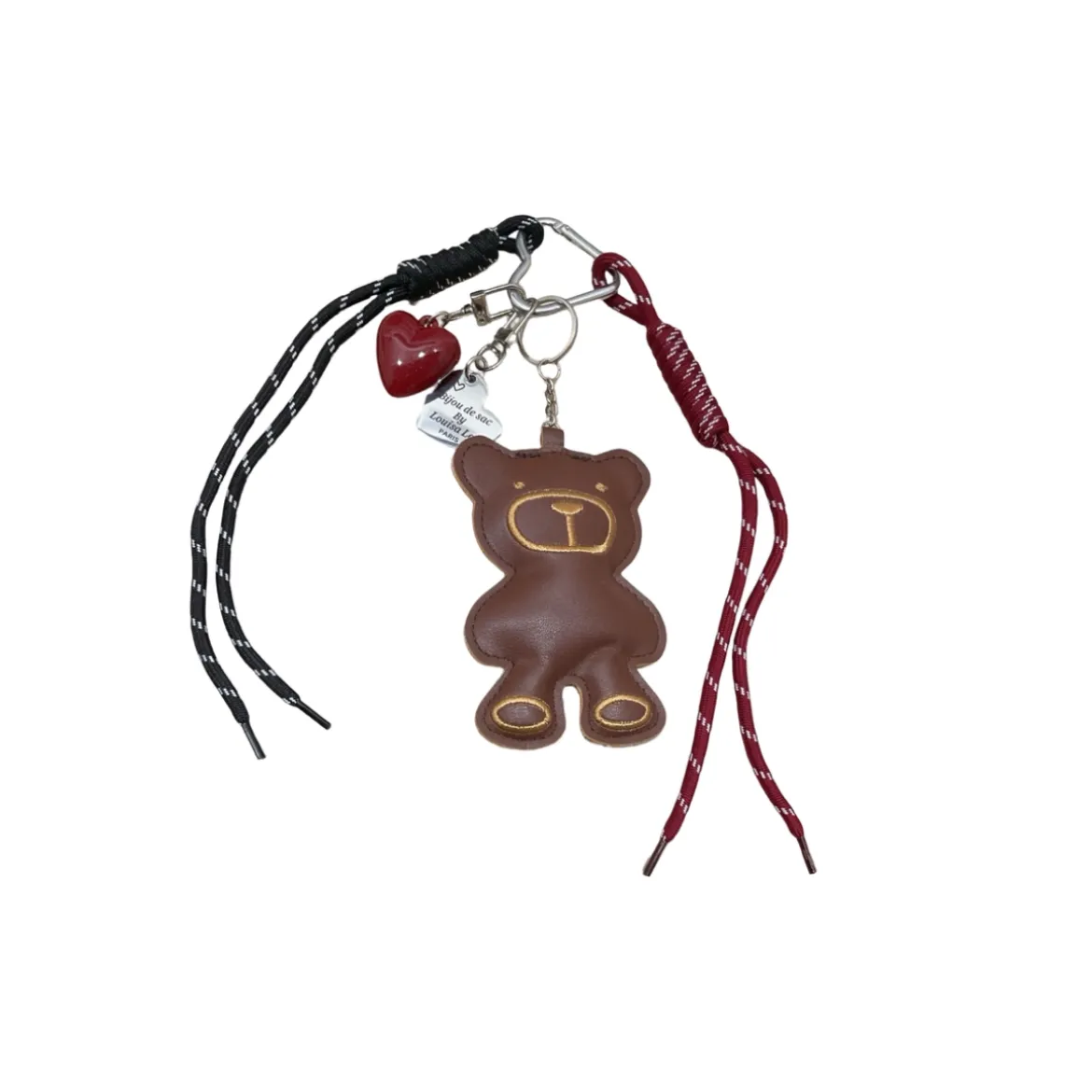 Porte-clés et bijou de sac - Ours Brun Cœur