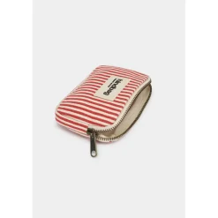 Porte-monnaie Lili - Rayures Fines Rouge