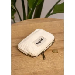 Porte-monnaie Lili - Velours Beige