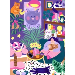 Puzzle Amoureux de Chats - 1000 pièces