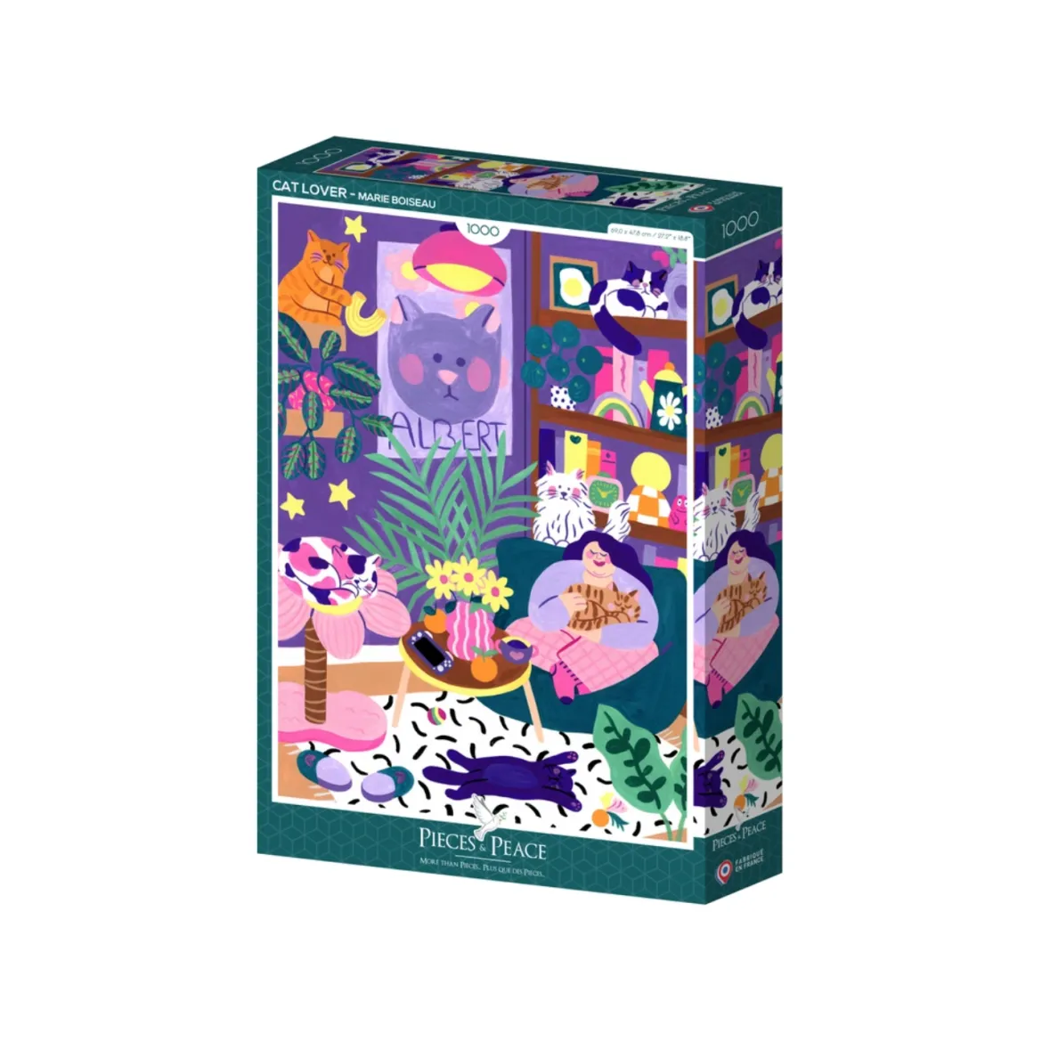 Puzzle Amoureux de Chats - 1000 pièces