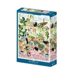 Puzzle Chats botanistes - 500 pièces