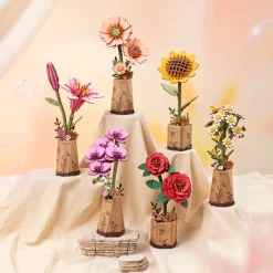 Puzzle 3D - Light Orange Gerbera