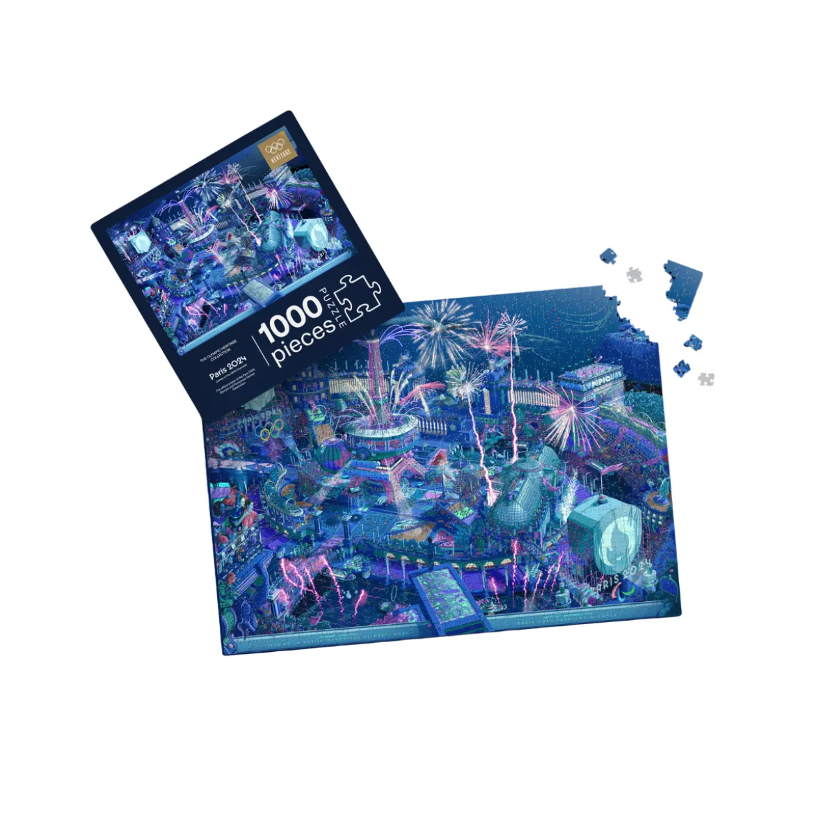 Puzzle Héritage - 1000 pièces - Les affiches officielles des Jeux Olympiques et Paralympiques de Paris 2024