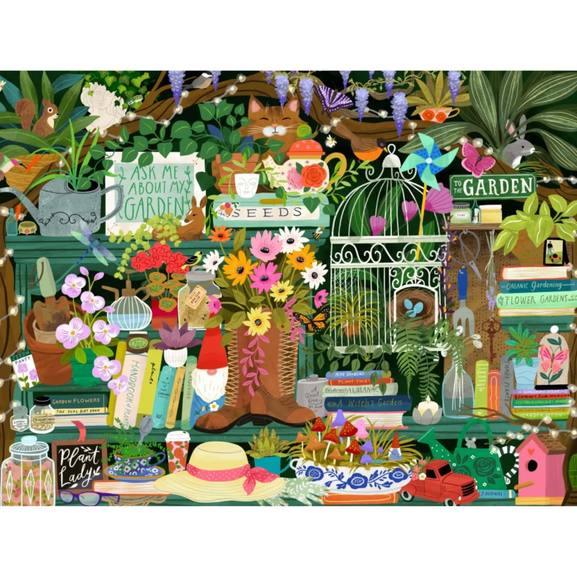 Puzzle La bibliothèque du jardinier - 1500 pièces