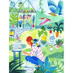 Puzzle Lecture au Jardin - 500 pièces