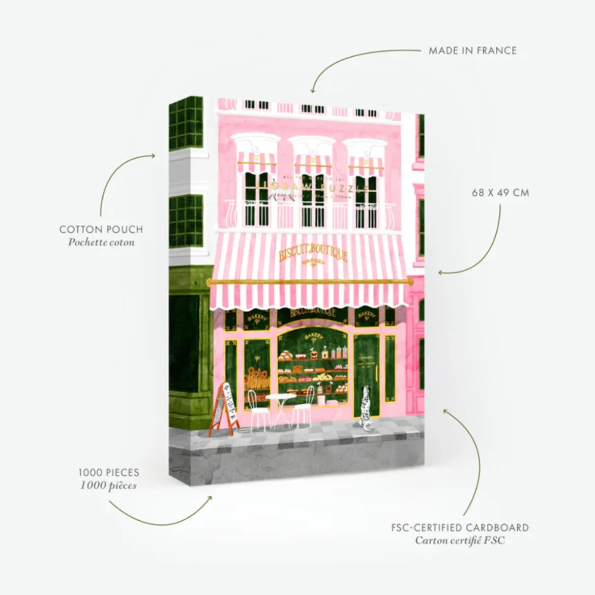 Puzzle Pink Bakery - 1000 pièces