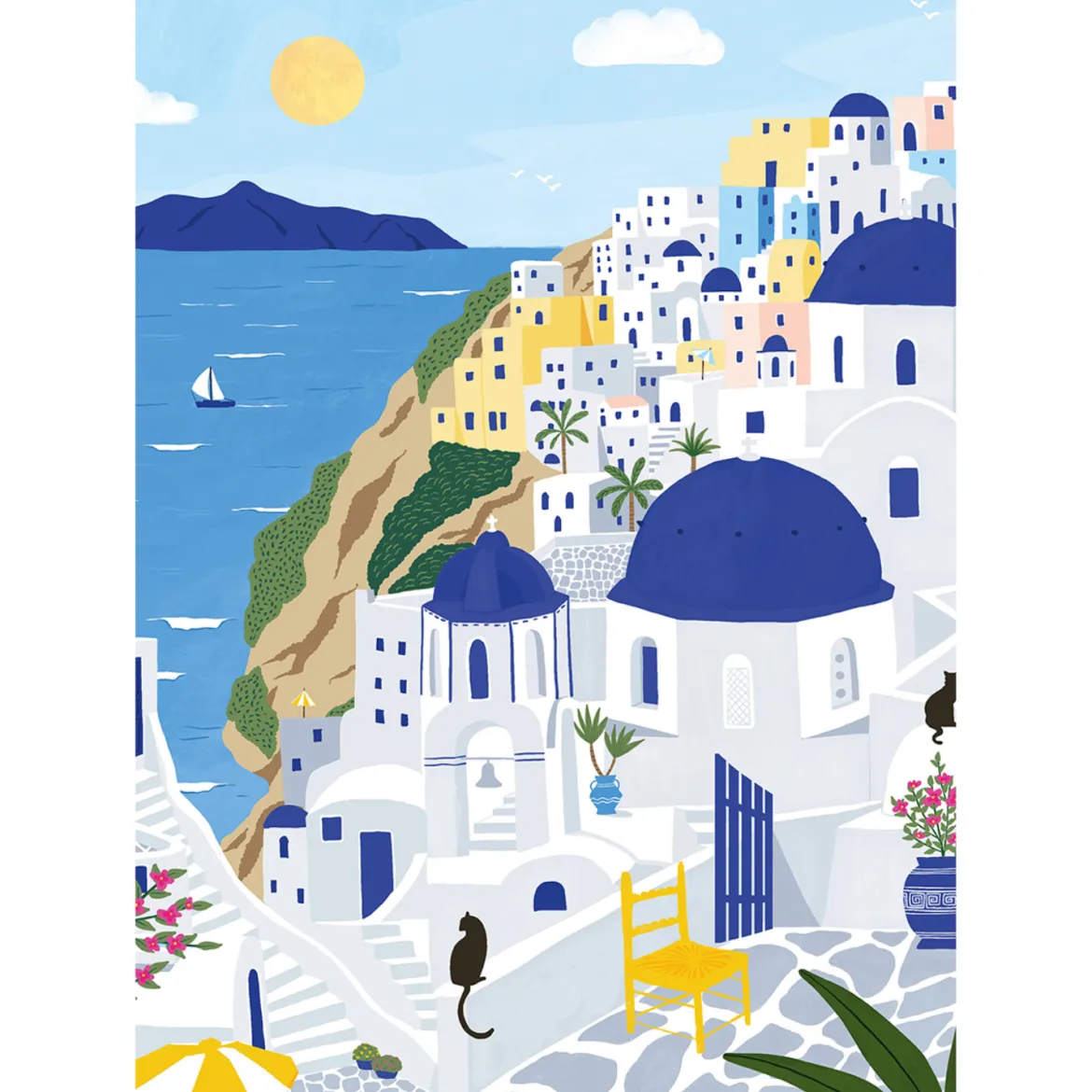 Puzzle Rainbow Santorini - 500 pièces