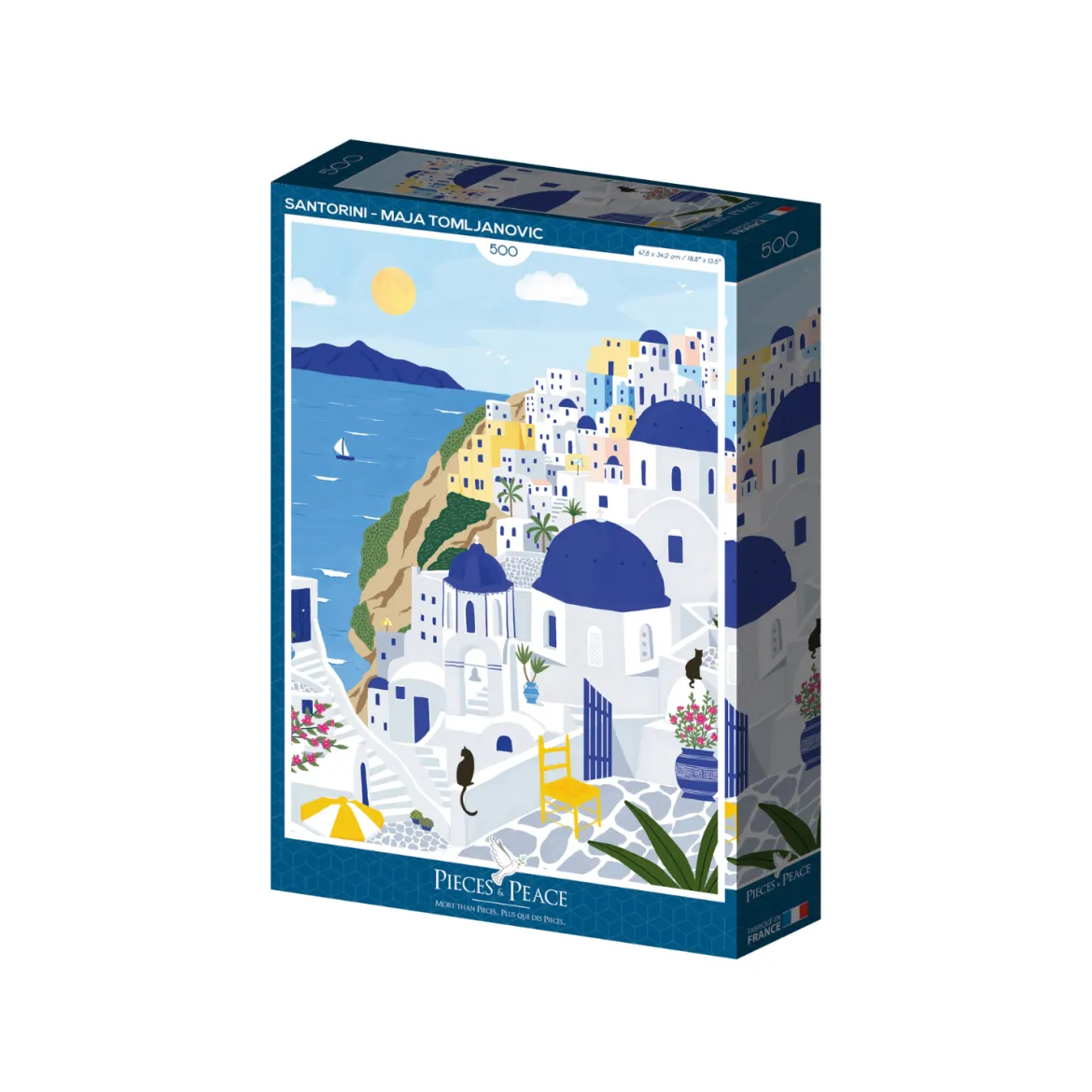 Puzzle Rainbow Santorini - 500 pièces