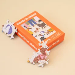 Puzzle Sortir le chien - 100 Pièces