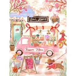 Puzzle Vélos Fleuris - 500 pièces