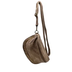 Sac Banane Cuir Suede Dion - Taupe