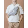 Sac Banane Enfant Augustin - Rayures Fines Bleu
