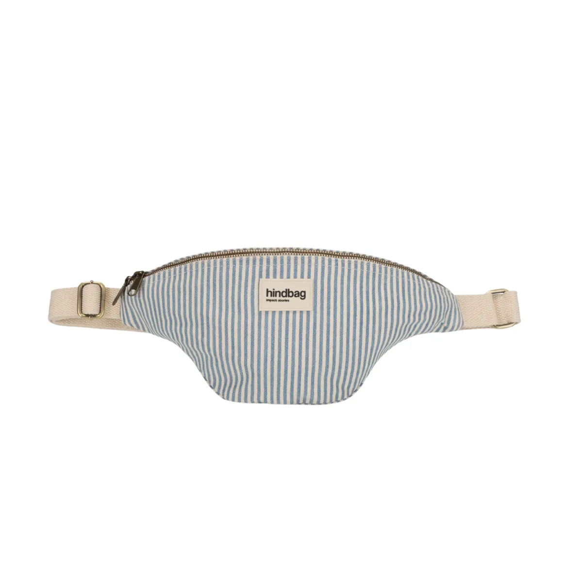 Sac Banane Olivia - Rayures Fines Bleu