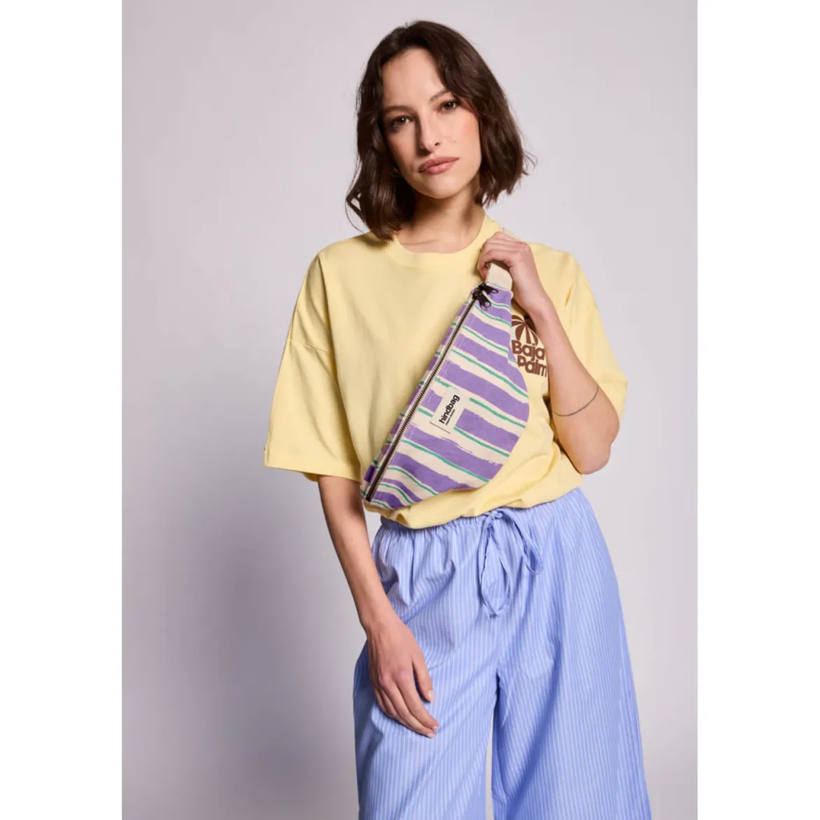 Sac Banane Olivia - Rayures Larges Violet